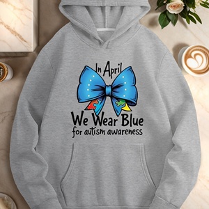 We wear Blue para autismo sudaderas casuales de mujer - Product Image 2