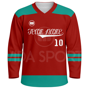 Elite Ice Hockey Uniform Custom Team Hockey Jerseys Solid Player <b>Name</b> Lightweight Performance Hockey Apparel Bulk Wholesale - Product Image 2