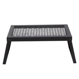 Grille de cuisson pliable robuste de 18 pouces en acier pour foyer de camping, équipement de cuisson portable pour le camping - Product Image 6