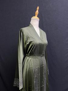 2026 New Dubai style abaya Traditional Islamic Women's Saudi Arabian Abaya Spring Polyester Breathable Ankle Length Muslim - Product Image 3