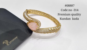 กำไลข้อมือทองเหลืองชุบทองประดับเพชรซิคอนรูปงูคู่แบบเวทมนตร์รูปไข่ลายฉลุสำหรับงานแต่งงานและเป็นของขวัญ - Product Image 3