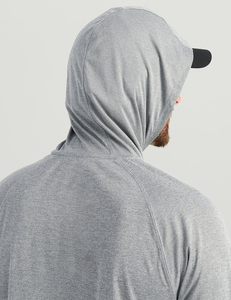 Sudadera con capucha de pesca de manga larga para hombre, de secado rápido, UPF 50, resistente a los rayos UV, impermeable, con estampado por sublimación, de poliéster. - Product Image 2