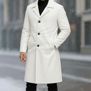 Abrigo de Lana Suave para Hombre, Diseño Nuevo 2026, Duradero, Transpirable, con Ribete de Piel, Personalizable, Ajuste Cómodo, Gran Venta - Product Image 2