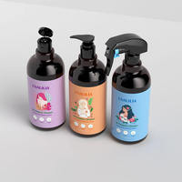 Bouteille pulvérisateur en plastique PET ambré de 500 ml, impression sérigraphique personnalisable, emballage cosmétique et de soins personnels, Unalilia TZ-104