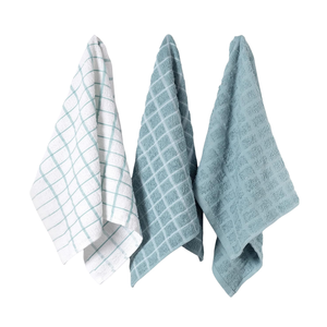 Serviettes de cuisine en coton, séchage rapide, tissu doux, lavables en machine, fournisseur en gros OEM - Product Image 4