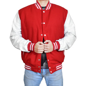 Streetwear 2025 New Arrival Letterman Jackets Wholesale Price College Baseball Player Leather Sleeves Varsity Jacket For <b>Men</b> - Product Image 5