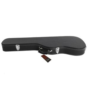 Custodia rigida per chitarra elettrica di alta qualità con superficie liscia microincavata e flangia dritta - Nera - Product Image 6