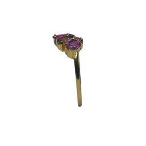 Wedding Wear 925 Sterling Silver Gold Plated Jewelry Multi Tourmaline Gemstone Women Wear Classic <b>Ring</b> - Product Image 4