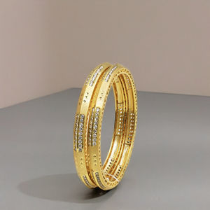 Pulseras de Oro Micronizado de 14K, 18K y 24K al por Mayor con Incrustaciones de Circonita, Pulseras de Moda con Circonita, Joyería Tradicional con Circonita - Product Image 3