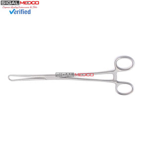 เครื่องมือผ่าตัดทางนรีเวช วัสดุสแตนเลส คีมจับสองง่าม รุ่น Schroeder สำหรับคีมจับขนาด 9.5 นิ้ว แบบใช้มือ - Product Image 4