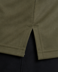 T-shirt de sport vert olive pour homme, manches courtes, séchage rapide, respirant, personnalisable, pour entraînement et gym - Product Image 5