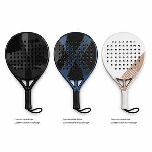 Raquette de padel et de beach tennis en fibre de carbone 12K 18K en forme de diamant avec logo personnalisé en gros OEM - Product Image 5