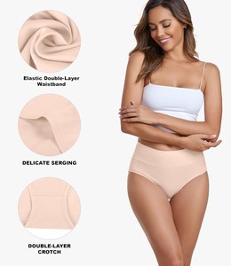 Braguitas de Cintura Alta para Mujer, Algodón Premium Elástico, Diseño Floral con Lazo, Ecológicas, Cómodas, Suaves, Transpirables - Product Image 2
