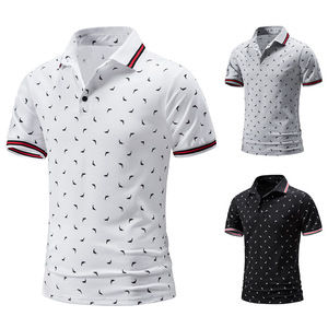 Ropa de Golf para Hombre con Logotipo Personalizado Impreso y Bordado, Camisetas Polo de Cuello Alto de Alta Calidad en Poliéster/Algodón, OEM - Product Image 2
