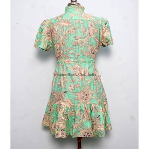 Robes décontractées pour femmes, robes pour filles, robes fleuries à manches courtes, mini-robes d'été, vêtements tendance pour femmes, vente en gros de mode. - Product Image 6