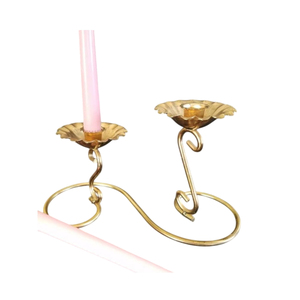 Hand-Cast Brutalist Style Brass Candlestick Holders Luxury Modernist Sculptural Metal Candle Stand For Home Decor Centerpiece - Product Image 5