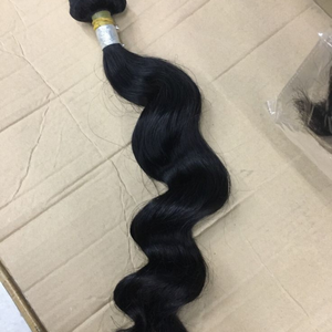 100% Raw Virgin Indian <b>Body</b> <b>Wave</b> Human Hair Bundles Cuticle Aligned Machine Double Weft Hair Weaving No Tangle No Shedding - Product Image 3