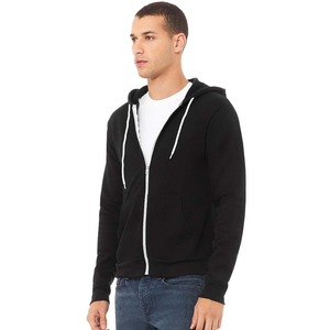 Sweat-shirts à capuche zippés Bella Canvas 100% coton pour homme, pour la saison hivernale, sweats à capuche zippés pour homme sur mesure - Product Image 3