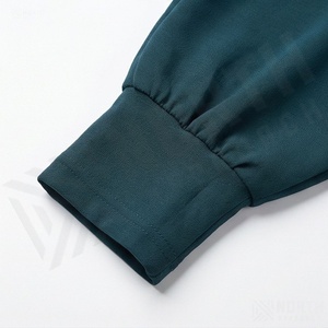 Abayas doubles sur mesure en gros, style modeste pour femmes musulmanes, design chic et simple, thobe en tissu mousseline - Product Image 5