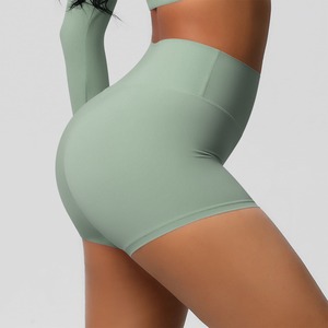 High Quality Spandex Nylon Elastic Shorts For Ladies Seamless Workout Shorts Women Yoga Shorts Fitness GYM Sportswear - Product Image 5