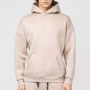 Ensemble de survêtement pour homme, coupe oversize, 100% coton, grande taille, avec impression de logo personnalisée et broderie - Product Image 5