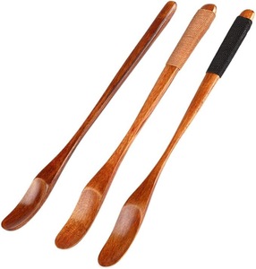 Cuillère à thé en bois légère, cuillère à café, sucre, sel en bois naturel, ustensile de cuisine durable pour la cuisson - Product Image 1
