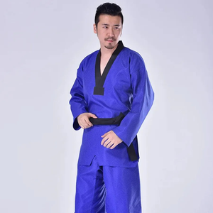 ชุดยูโด BJJ แบบยืดได้ ระบายอากาศได้ดี ทนทาน ผลิตจากผ้าฝ้าย 100% 450 GSM ทอลายเพิร์ลวีฟ ปักโลโก้ตามสั่ง สำหรับกีฬายิวยิตสู - Product Image 2