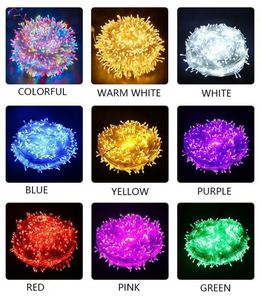 Guirlande lumineuse LED de Noël 10M-100M 2V en tissu imprimé, étanche, pour extérieur, fêtes, mariages, cadeaux, décoration - Product Image 4