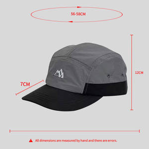 Gorras de Campamento Personalizadas al por Mayor, OEM ODM, Unisex, de Alta Calidad, para Deportes al Aire Libre, Transpirables, Impermeables, Gorra de 5 Paneles - Product Image 2