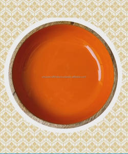 Ensaladera de madera hecha a mano personalizada, técnica personalizada para servir alimentos, mezclar sopa de frutas con pegatina a precio - Product Image 4