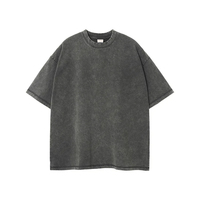 T-shirts pour hommes en toile 100% coton de haute qualité, lavage à l'acide, logo personnalisé, écologiques, séchage rapide, respirants, manches courtes, été