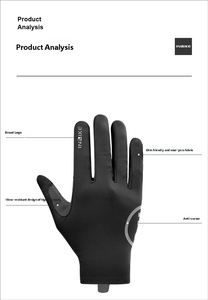 Guantes de Ciclismo Transpirables de Poliéster para Dedos Completos, Color Verde Azulado y Gris, Antideslizantes, Unisex, para Verano - Product Image 6