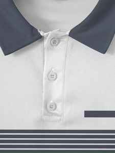 Última novedad, camisa polo informal para hombre, 100% algodón, manga larga, transpirable, para verano, con diseño liso y personalizable. - Product Image 3