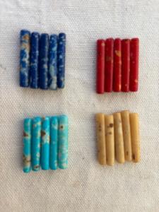 Natural Buffalo Bone Spotted Hair Pipes Tribal Jewelry Making Beads Distressed Polished Bone Spacers For Native Crafts - Product Image 3