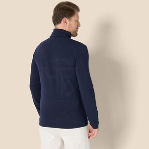 Contemporary Casual Clothing High <b>Neck</b> Stretch Long Sleeve Top for Cool Season <b>Men</b> <b>Turtle</b> <b>Neck</b> Shirt - Product Image 3