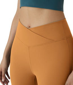 Compression Breathable Mid <b>Flare</b> <b>Leggings</b> Women High Elastic Waist Athletic Push Stretch Butt Lifting Tummy Control - Product Image 5