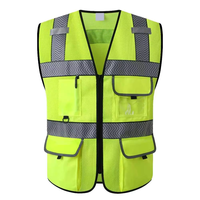 Reflektierende Wendbare Hi-Vis Atmungsaktive Herbst-Sicherheitsweste für Herren-Arbeitskleidung Bauarbeiten Leuchtende Kleidung