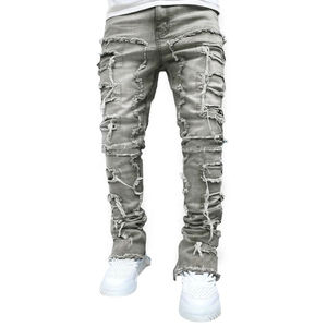 Glory - Jeans Ajustados Personalizados para Hombre, Venta al por Mayor, Estilo Casual, Moderno, Ligeros, Desgastados, Pantalones de Mezclilla Resistentes para Trabajo - Product Image 6