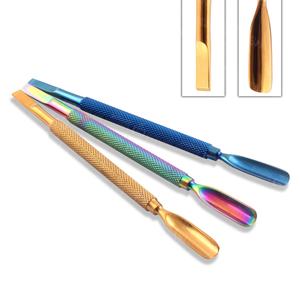Empujador y Removedor de Cutículas Portátil y Duradero de Acero Inoxidable, Doble Punta, Profesional, para Manicura - Product Image 4