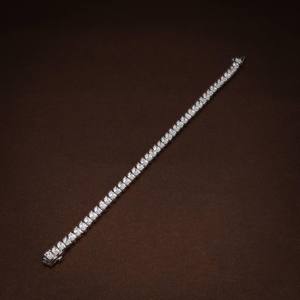 Pulsera de tenis de moissanita con corte marquesa para mujer, de plata de ley 925, regalo de compromiso y propuesta de matrimonio para amantes - Product Image 6