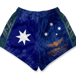 Shorts de rugby personnalisés avec poches zippées, nouveaux shorts de rugby respirants pour hommes avec cordons, shorts de rugby sublimés - Product Image 6