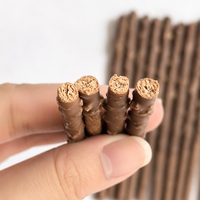 Bâtonnets de biscuits enrobés de chocolat avec amandes concassées, 40g, boîte de vente au détail, collation croustillante aux noix, emballage personnalisé en gros, OEM ODM