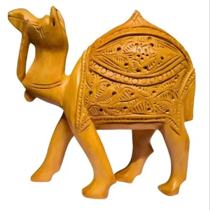 Wooden Camel <b>Table</b> Centerpiece Premium Handcrafted <b>Table</b> Decor for Hotel Lobby and Interior Styling - Product Image 1