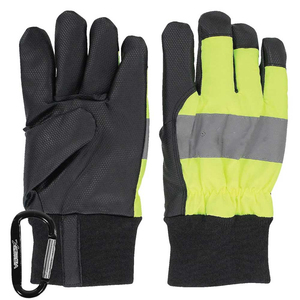 Guantes de Seguridad de Alta Visibilidad Reflectantes Antideslizantes Resistentes al Viento para Trabajo al Aire Libre Unisex Guantes de Cuero de Invierno - Product Image 1
