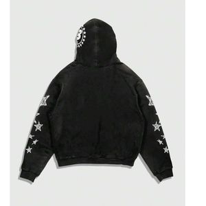 เสื้อฮู้ดดี้ลายกราฟิกสไตล์โกธิคประดับเพชรเทียมสำหรับผู้ชาย Y2K ลายพระแม่มารี ทรงโอเวอร์ไซส์ เสื้อสเวตเชิ้ตคุณภาพสูง หนานุ่ม สตรีทแวร์ ขายส่ง - Product Image 2
