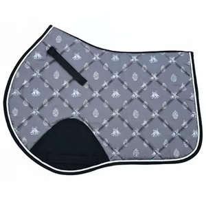 Breathable Quilted Horse Saddle <b>Pad</b> with Sheepskin | Soft <b>Foam</b> Padding & Cooling Fabric Lining | OEM/ODM Equestrian - Product Image 1