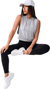 Débardeur de sport pour femme sans manches, respirant, coupe courte, avec lignes de sublimation personnalisées, prix abordable - Product Image 3