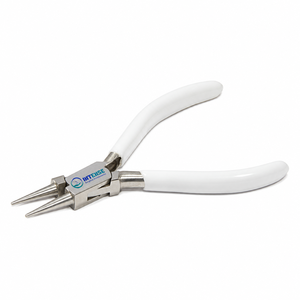 Pince à bec rond professionnel en acier inoxydable pour la fabrication de bijoux, outil de bouclage de fil et de perlage, fabricant OEM ODM - Product Image 1