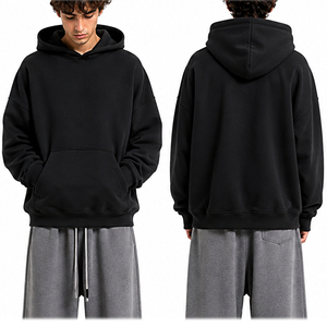 รับผลิตเสื้อฮู้ดดี้โอเวอร์ไซส์แบบ OEM ODM ผ้าคอตตอนฟลีซหนานุ่ม สไตล์สตรีทแวร์ ยูนิเซ็กซ์  รับผลิตเสื้อผ้าแบรนด์ส่วนตัว - Product Image 6