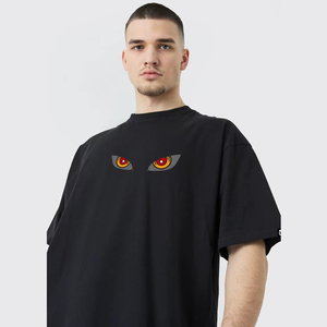 Camiseta de Verano para Hombre de Alta Calidad, Suave y Cómoda, Tejida, de Secado Rápido, Transpirable, Corte Regular, con Logotipo Personalizado y Estampado de Ojos - Product Image 4